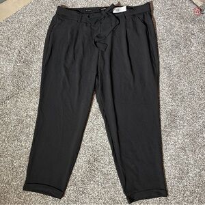 Studio by Torrid Womens Pants Black 3 High Rise Pull On Belted NWT Retail $70!